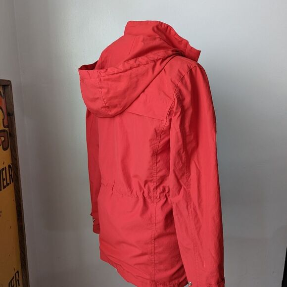 Vintage Bright Red Raincoat Windbreaker by Cherokee Size S - Picture 4 of 10